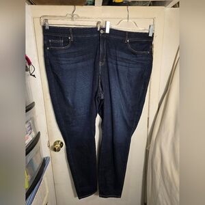 Torrid Bombshell Skinny Premium Stretch Plus Size 30X Tall Dark Blue